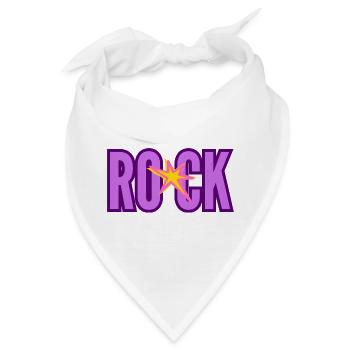 ROCK Violet Star Damen - Bandana - Weiß - Vorne