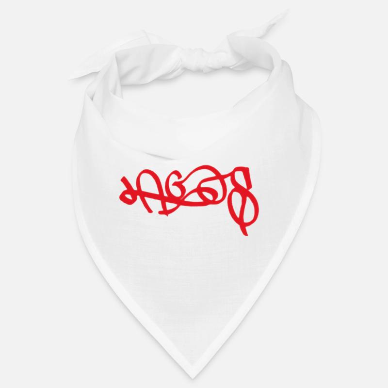 Red Lagos Graffiti Bandana