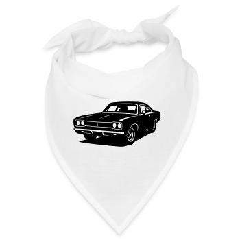 Muscle Car - Bandana - Weiß - Vorne
