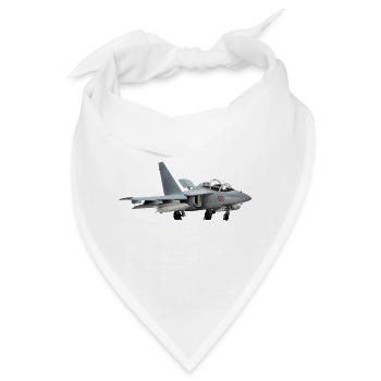 Grauer Jet Yak-130 - Bandana - Weiß - Vorne