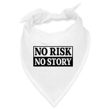 No Risk No Story - Bandana - Weiß - Vorne