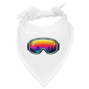 Ski Goggles Sunset Forest - Bandana - Weiß - Vorne
