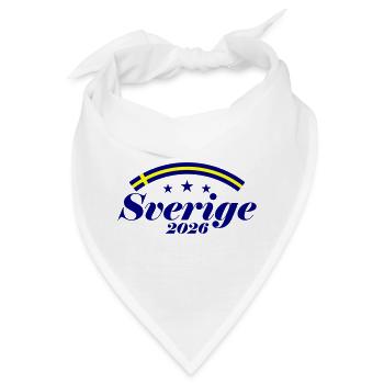 Schweden 2026 Sverige - Bandana - Weiß - Vorne