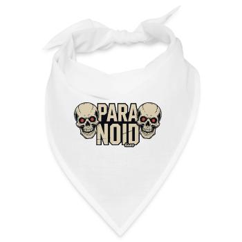 Paranoid Totenkopf Schädel Duo - Bandana - Weiß - Vorne
