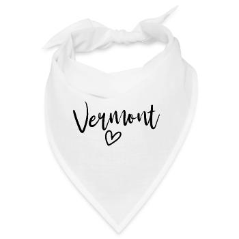 Vermont Heart Women's Love Vermont - Bandana - Weiß - Vorne