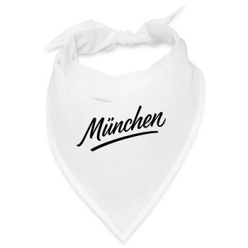 München Script Flair - Bandana - Weiß - Vorne