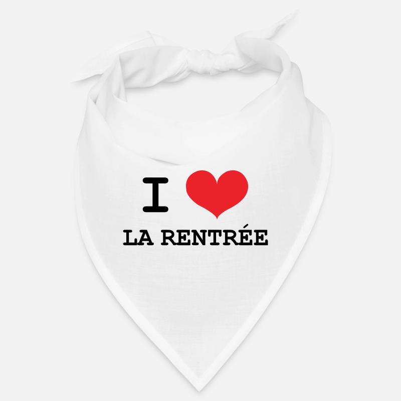 J'aime la Rentrée : Motif Scolaire Sortie de Class Bandana
