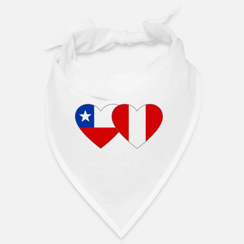 Chile_Peru_Flagge_Herz Bandana
