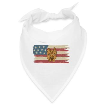 Nationaler Hundemonat  - Bandana - Weiß - Vorne