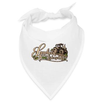 Landwirt aus Leidenschaft Bauer Landwirtschaft Hof - Bandana - Weiß - Vorne