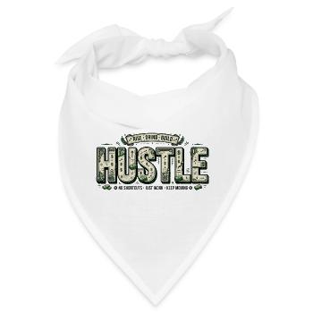 Hustle-Banknoten-Mosaik - Bandana - Weiß - Vorne