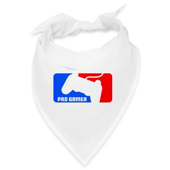 pro gamer - Bandana - Weiß - Vorne