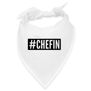 Chefin - Bandana - Weiß - Vorne