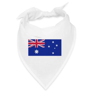 Australische Flagge - Bandana - Weiß - Vorne