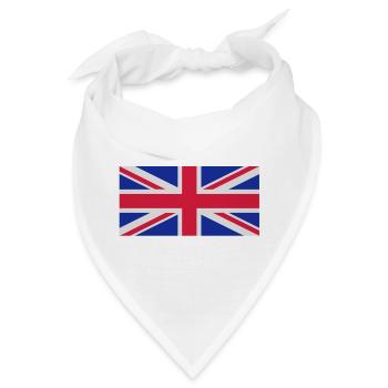 Britische Flagge - Bandana - Weiß - Vorne