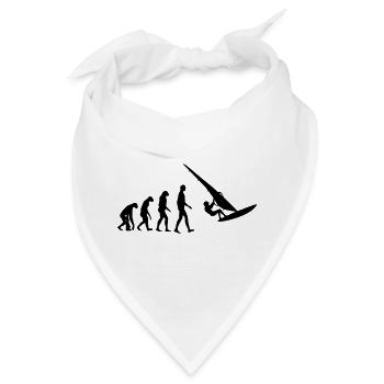 Windsurfen / Windsurfer / Windsurf / Windsurfing - Bandana - Weiß - Vorne