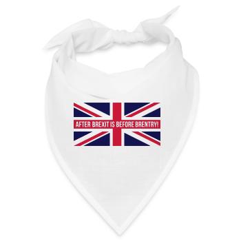 After Brexit Is Before Brentry! (Union Jack) - Bandana - Weiß - Vorne