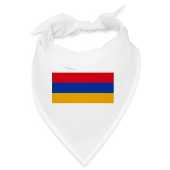 Aufkleber Flagge von Armenien Aufkleber Fahne Armenien - Bandana - Weiß - Vorne