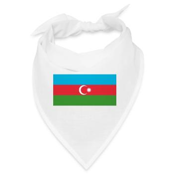 Aufkleber Flagge von Aserbaidschan Aufkleber Aserbaidschan - Bandana - Weiß - Vorne