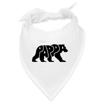 Pappa Björn bär - Bandana - Weiß - Vorne