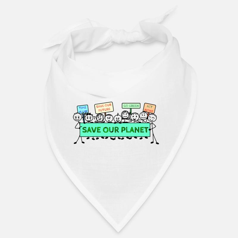 Protestlogo Klimawandel Bandana