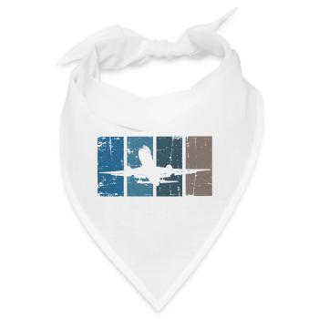 Flugzeug Pilot Luftfahrt - Bandana - Weiß - Vorne
