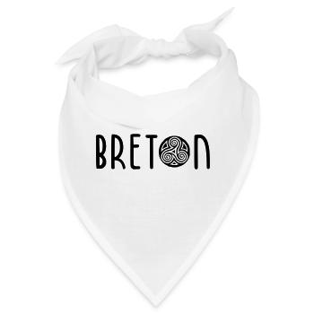 Bretonisch - Bretagne - Bandana - Weiß - Vorne