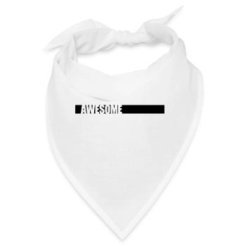 Balken Awesome Logo - Bandana - Weiß - Vorne