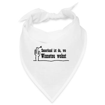 Sauerland ist da, wo Winnetou wohnt - Bandana - Weiß - Vorne