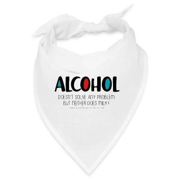 Alkohol - Bandana - Weiß - Vorne