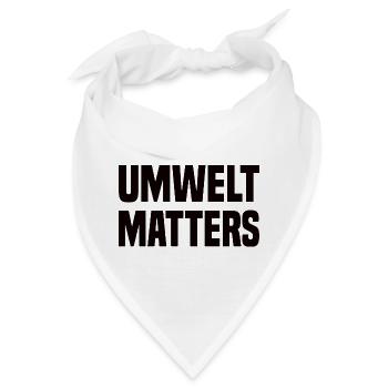 Umwelt Matters Klimawandel - Bandana - Weiß - Vorne