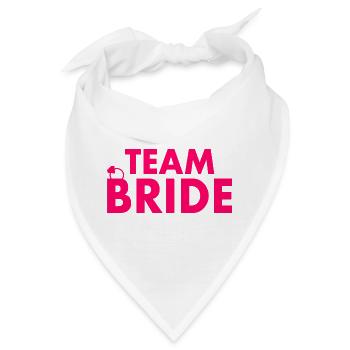 Team bride - Bandana - Weiß - Vorne