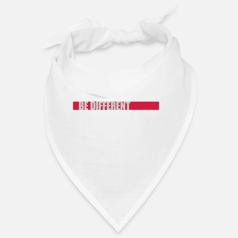 Be different Logo Design - Bandana - Weiß