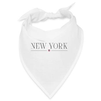 Meet me in New York - Bandana - Weiß - Vorne