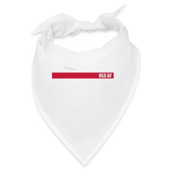 old AF Text Logo - Bandana - Weiß - Vorne