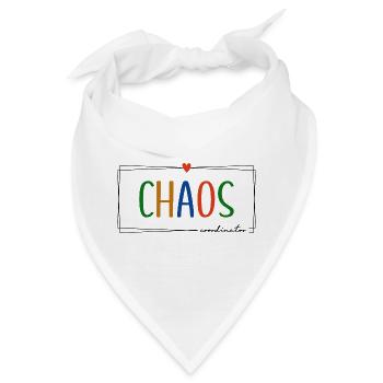Chaos Coordinator gestresste Kindergarten Erzieher - Bandana - Weiß - Vorne