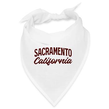 Sacramento Script California Tee - Bandana - Weiß - Vorne