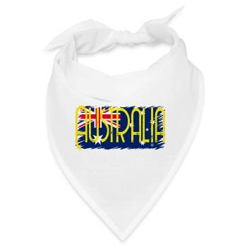 Australien zwei - Bandana - Weiß - Vorne