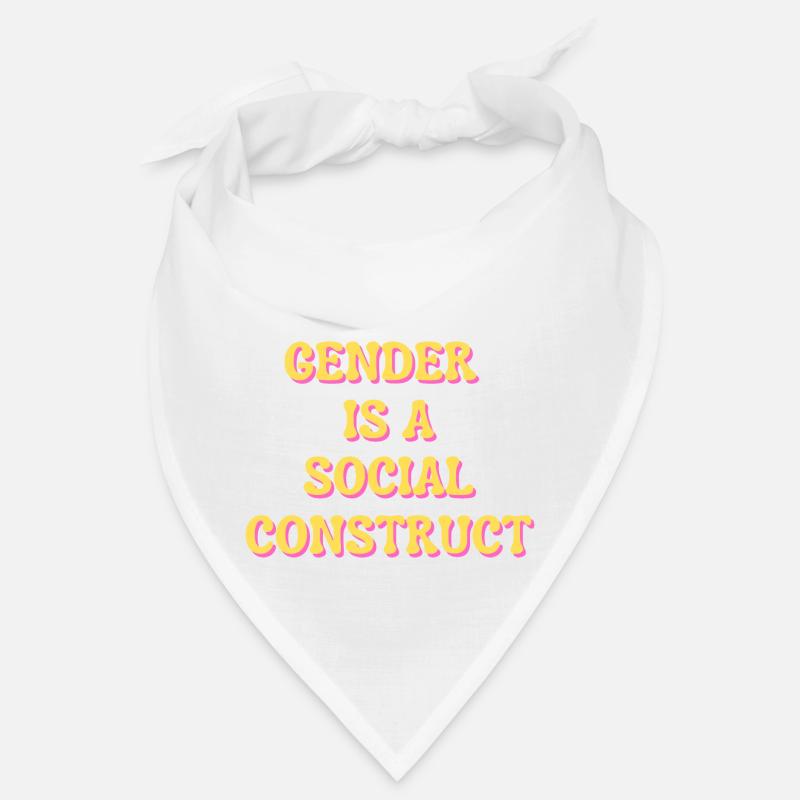 Gender Is A Social Construct - Bandana - white