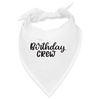 Birthday Crew Happy Birthday - Bandana - Weiß - Vorne