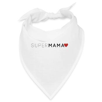 SuperMama Muttertag T-Shirt - Bandana - Weiß - Vorne