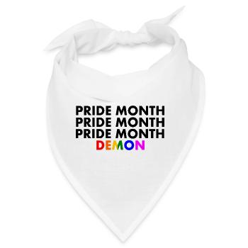pride month demon - Bandana - Weiß - Vorne