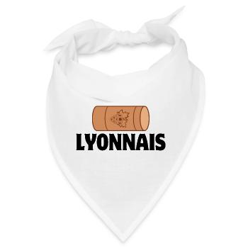 Lyon, bouchon Lyonnais, restaurant - Bandana - Weiß - Vorne