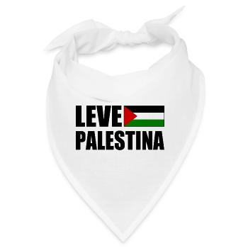 Leve palestina - Bandana - Weiß - Vorne