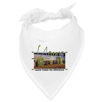 Your Waste Makes The Difference - Bandana - Weiß - Vorne