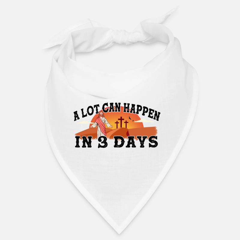 Beaucoup de choses peuvent se passer en 3 jours de croix du jour de Pâques Bandana