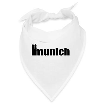 Servus - Gruß aus München - Frauenkirche - Bandana - Weiß - Vorne