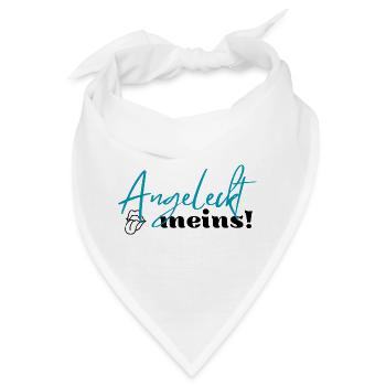 Angeleckt meins, anlecken gehört mir, lustig - Bandana - Weiß - Vorne