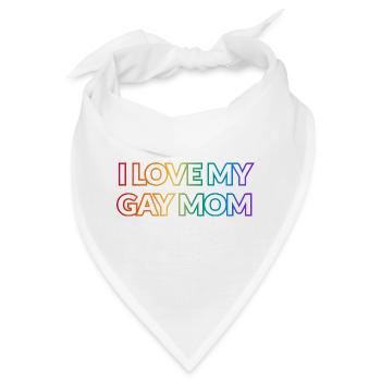 Ich liebe meine schwule Mutter - Bandana - Weiß - Vorne