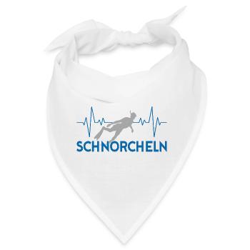 Schnorcheln Herzschlag - Bandana - Weiß - Vorne